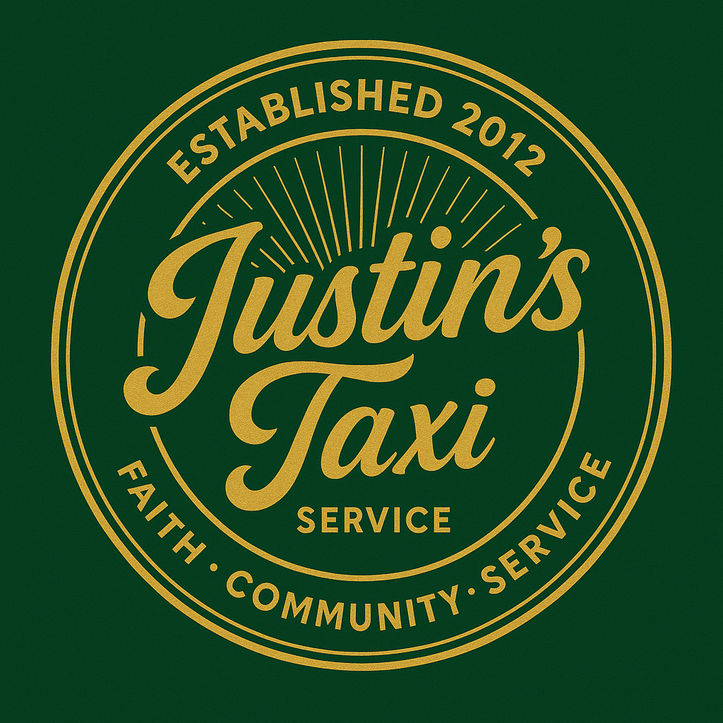 Justin’s Taxi Service Logo